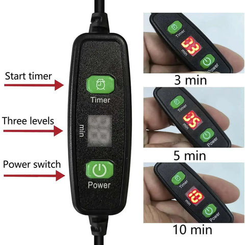 UV Resin Curing Box With Adjustable Brightness 48W 395nm UV LED Curing Light Smart Time Control display with timer and power buttons