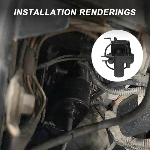 Installed Electric Vacuum Pump Replacement For Ford F Series And Dodge Ram Trucks 1999 To 2010 Compatible With F250 F350 F450