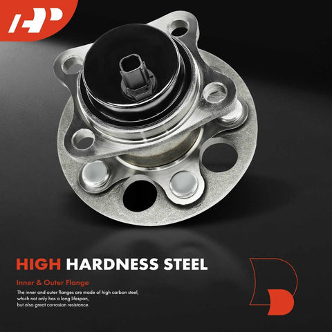 2 Pack Rear Wheel Bearing And Hub Assemblies With ABS For Toyota Prius 2010 2015 And Prius Plug-In 2012 2015, 5-lug