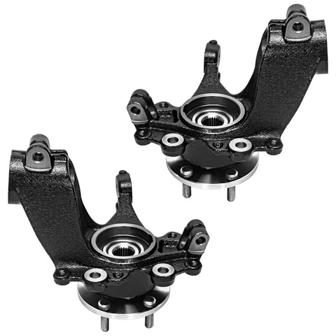 Front Suspension Kit For Ford Focus 2012 2013 With 2 Steering Knuckles Wheel Hub Bearings 2 Struts And Coil Springs And 2 Sway Bar End Links