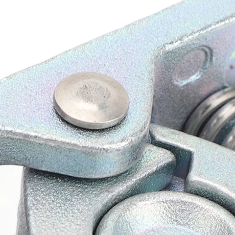 Close-up of the Spring Loaded Door Stop And Lock Catch Pair With Dual Roller Design Heavy Duty Zinc Alloy For Boat RV Trailer And Yacht Use