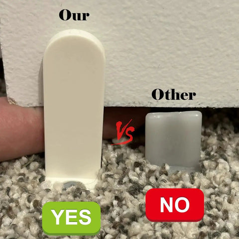 Comparison of 4 Pack Sliding Closet Door Floor Hardware Guide With Wobble Free Operation And No Drill Adhesive Mount to another guide