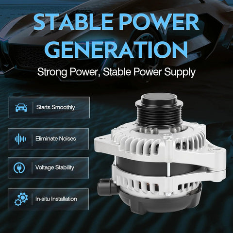 Beefed Up 130 Amp High Output Alternator Replacement For Odyssey V6 3 5L 2014 2015 2016 2017 Drop In Fit product image