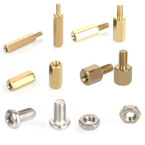 Raspberry Pi All-In-One Spacer Kit 160 Pieces M2.5 Brass Standoffs Nuts Screws Set For Raspberry Pi 4 Model B 3B 3B Plus Zero W 2B And More