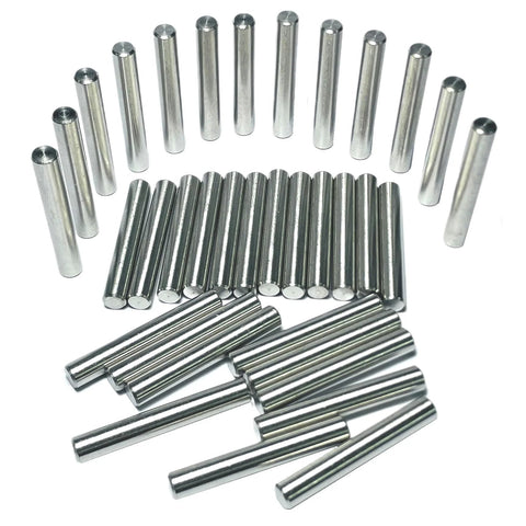 35 Pieces 6mm By 40mm Dowel Pins Set In Stainless Steel 304 For Shelves, Bunk Beds And Wood Projects, M6 Round Pegs