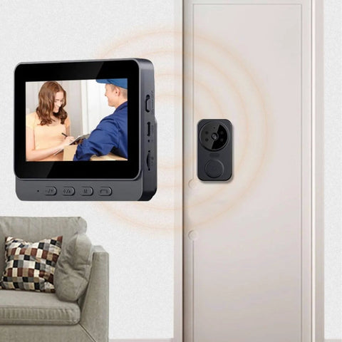 Video Intercom System With 8MP HD Doorbell Camera And 4.3 Inch Monitor, 170 Degree Wide Angle View, Night Vision, Door Phone Kit