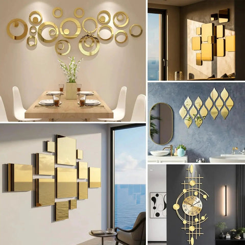 Gold Acrylic Mirror Sheets 8 By 8 Inches One Eighth Inch Thick Adrattnay 3 Pack For Laser Cutting And Engraving Glossy Plexiglass Panels
