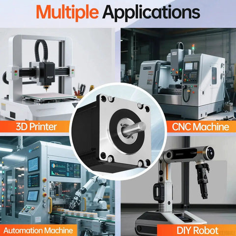 Nema 23 Closed Loop Stepper Motor With Integrated Driver YEJMKJ for CNC mills, lathes, automation, 3D printers, and DIY robots.