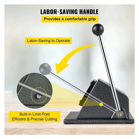 Beefy Round Punch Die Cutter One And A Quarter Inch 32mm Cast Iron Manual Punch Press with ergonomic handle for badges and buttons