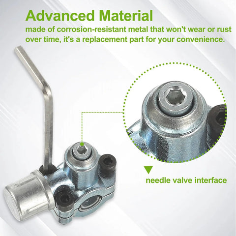 Refrigerator piercing tap valve kit, stainless steel, EPLZON BPV-31, 2 pcs, fits 1/4–3/8 in sleeves