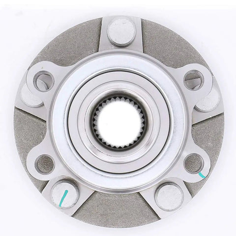 Top view of Front Wheel Bearing Hub Assembly Set Of 2 For Nissan Rogue 2008 Through 2013 And 2014 Rogue Select And Sentra 2007 Through 2012