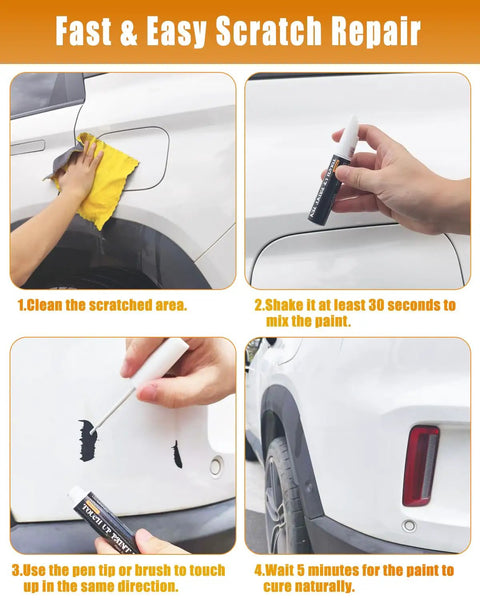 Platinum White Pearl NH 883P Compatible With Honda 2 In 1 Touch Up Paint Pen Ultimate Car Scratch Repair Kit instructions for use.