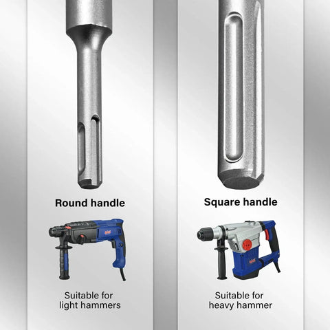 Heavy Duty Concrete Hole Saw Kit With 4.125 Inch Tungsten Steel Wall Cutter handles for light and heavy hammers