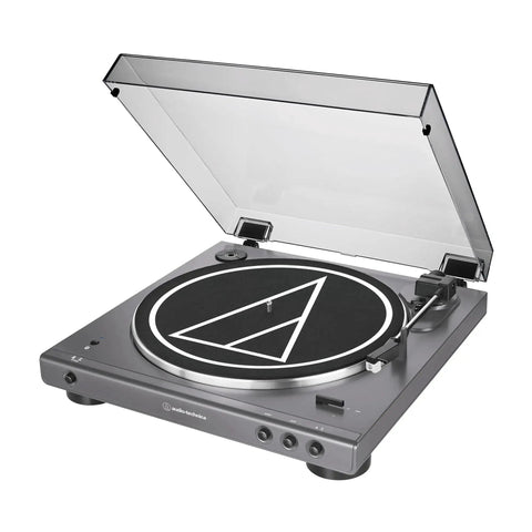 Fully Automatic Bluetooth Belt Drive Turntable With AptX, Wirelessly Streams To Bluetooth Speakers Or Wired Systems, Gun Metal Black Finish