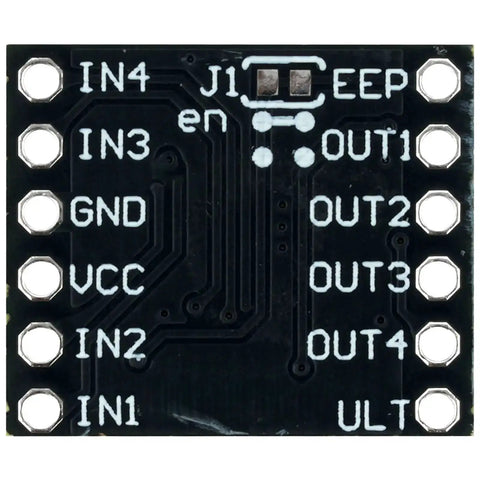 Top view of Dope Dual H Bridge DC Motor Driver Module For DRV8833 1.5A Motors Includes Ten Pieces 3 To 10V Input Drives Two DC Motors
