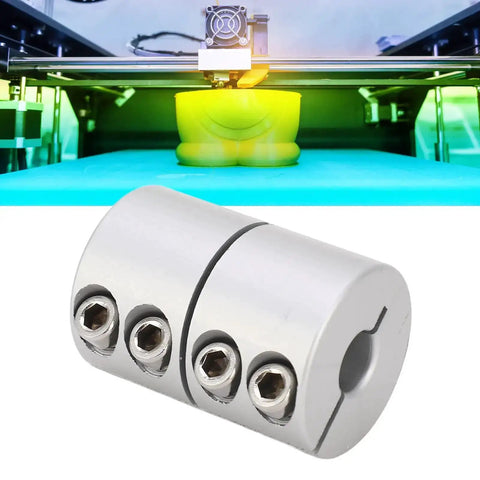 6mm To 16mm Rigid Shaft Coupling For Stepper Motors And 3D Printers, PA66 rubber damping connector with stainless steel housing.