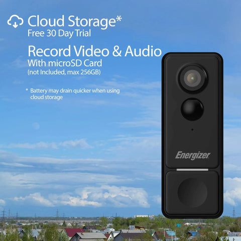 2K Video Doorbell With Chime And Rechargeable Battery, Dope Smart Security Camera with cloud storage offer and microSD support