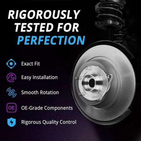 Front Left Or Right CV Axle And Front Wheel Hub Bearing For 2010-2017 Chevy Equinox GMC Terrain Drop-In Replacement Shaft features visual.