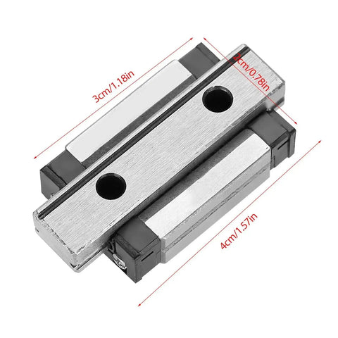Miniature Linear Rail Guide 9mm Wide Slide Block For Pro-Grade Precision Motion In Automatic Equipment With Ball Retainer