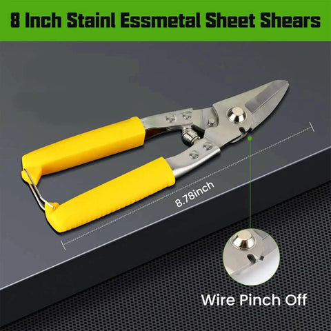 Edge Roller Metal Roofing Bending Tool For Steel Aluminum Copper Panels 0 To 90 Degree Bender with 8 inch shears