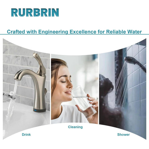 RURBRIN LP Thermopile Sensor SP20824 water heater banner showing faucet, water glass, and shower
