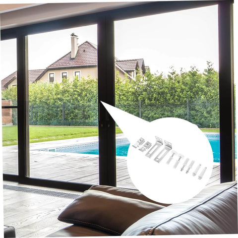 1Set Bifold Door Hardware Kit for Sliding Doors With Roller Replacement Parts and Durable Track System installed view