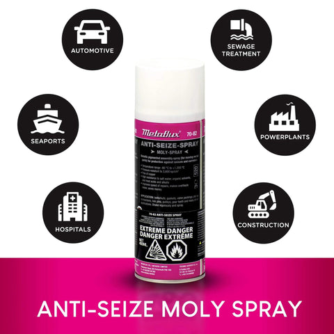 Anti Seize Lubricant Spray For All Metals With Long Lasting Protection Against Seizure And Corrosion Penetrating Oil displayed