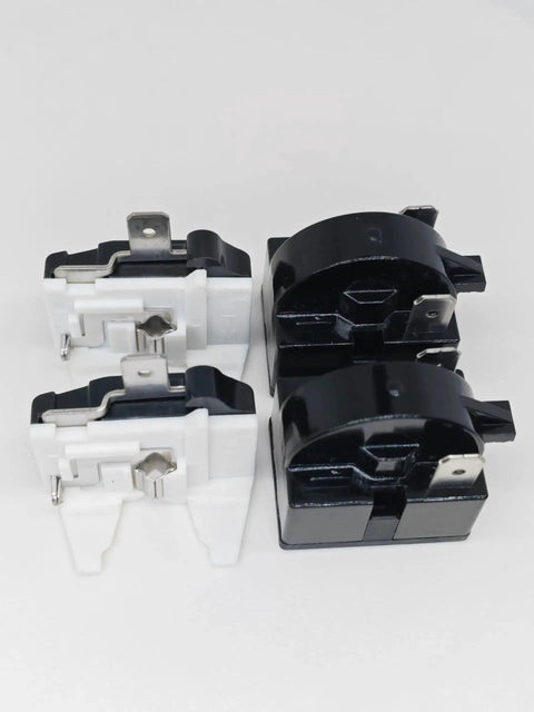 2 Pack PTC Starter Relay 4.7 Ohm 2 Pin For Refrigerator Compressor with Overload Protector 6750C0005P Replacement