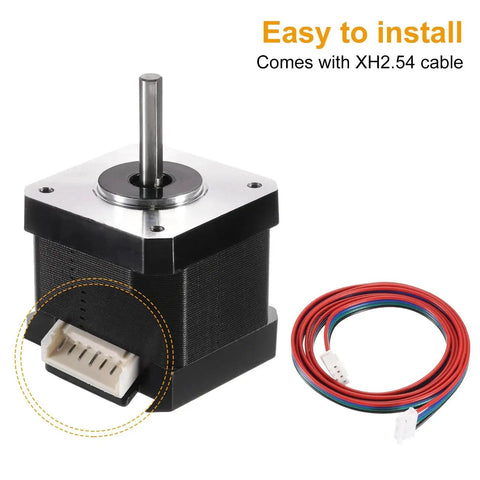 NEMA 17 Stepper Motors 5 Pack For 3D Printer And CNC Machines By Meccanixity with XH2.54 cable