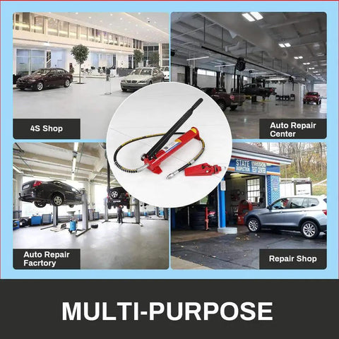 10 Ton Porta Power Hydraulic Jack With Upgraded Multifunction For Car Body Repair surrounded by auto repair shops images