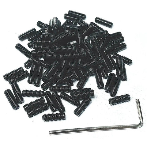 110 Piece M4 X 12mm Stainless Steel Set Screws Hex Socket Grub Screws With M2 Allen Wrench Built To Last 304 Grade Anti Corrosion Durable Fasteners