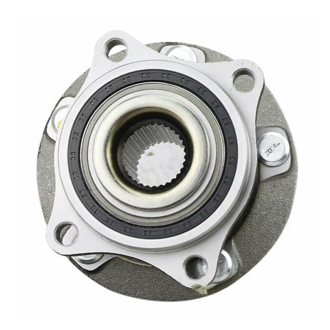 Top view of Pair Front Wheel Hub And Bearing Assembly For 2007 2014 Hyundai Santa Fe Replacement Hub Kit with durable build.