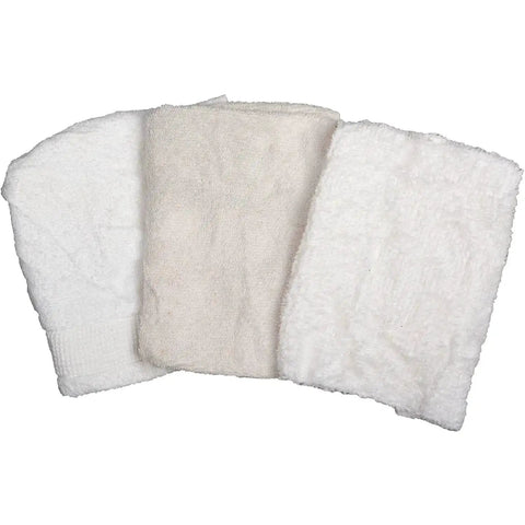 10 Lb Box Pro Grade Recycled Cotton Terry Cut Rags White For General Cleaning Polishing Dusting And Wiping Jobs Ideal For Auto Shop Home Garage And Business Use Reusable Washable Rags Cut To Various Shapes And Sizes
