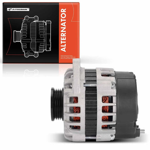 Side view of Beefed Up High Output Alternator Replacement For Hyundai Elantra 2001 2006 Accent 2000 2005 OE Style Power System