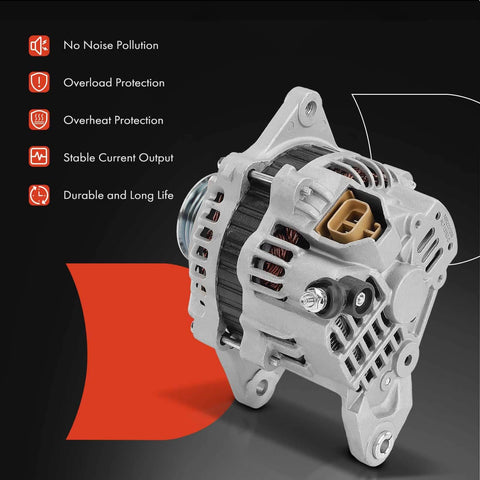 Heavy Duty Alternator For Subaru Forester 1998 And Impreza 1997 To 1998 1.8L 2.2L 2.5L 12V 75A 5 Groove Clockwise Pulley