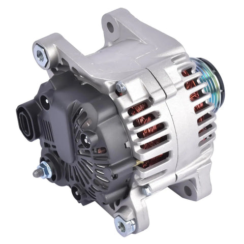 Alternator Replacement For Hyundai Sonata Kia Forte Optima And Rondo 2.0L 2.4L Engines 2006 To 2013 12V 110Amp, side view