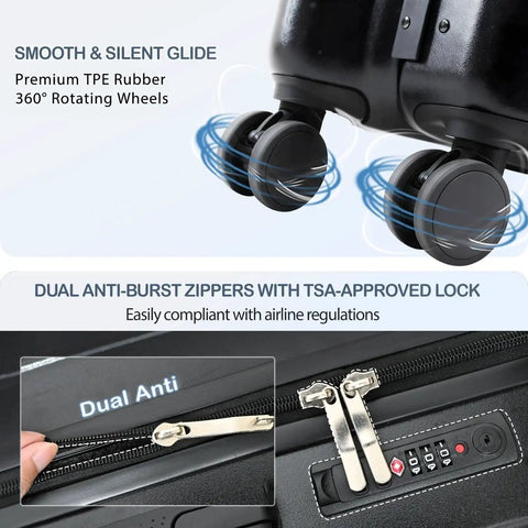 TSA lock and smooth wheels of 12 Bottle Wine Travel Case For Airplanes With 360 Degree Foam Inserts and Removable Shelves Keaiomo 2025