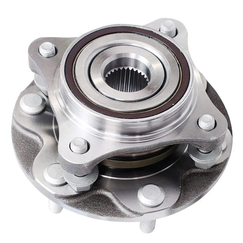 4WD Front Wheel Bearing Hub Set For Toyota 4Runner FJ Cruiser Tacoma And Lexus GX460 GX470, 6-bolt, close-up view
