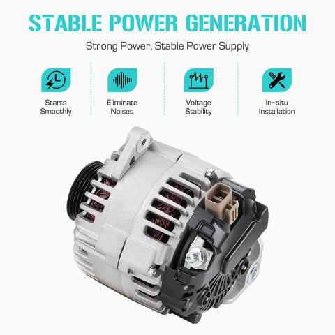 Beefy 145 Amp 12V Alternator Replacement For Nissan Quest 3.5L Van 2004 2009 CW Rotation High Output