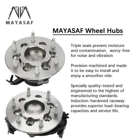 Front Wheel Hub Bearing Assembly Compatible With Chevrolet Colorado 2004 To 2008 RWD, GMC Canyon 2004 To 2008 RWD.