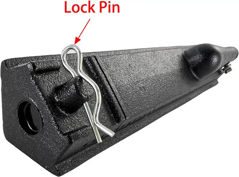 20Pcs R Clips Retaining Cotter Pins TYHI Built To Last Heavy Duty Zinc Plated Hairpin Assortment Kit installed on hitch pin