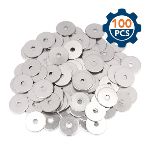 18-8 stainless steel fender washers, #8, 3/16 in ID x 3/4 in OD, 0.045 in thick, 100 pcs, Amazon
