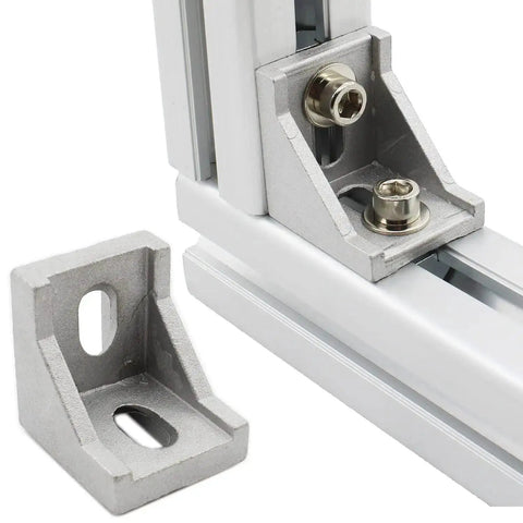 10 Pack Aluminum Profile Corner Bracket 40x35x40mm For 4040 Series 8mm Slot Aluminum Extrusion L Shape Right Angle Connector Fastener