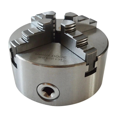 Premium 4 Jaw Lathe Chuck 125mm Self Centering For CNC Machine Tools Durable High Quality Steel Precision Ground Tight Tolerances