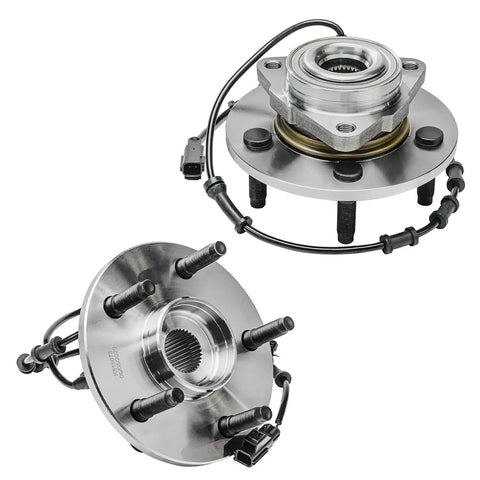 Pair Front Wheel Bearing Hubs Assembly For Dodge Ram 1500 2002-2005 With ABS 5-Lug Front Left And Front Right Replacements