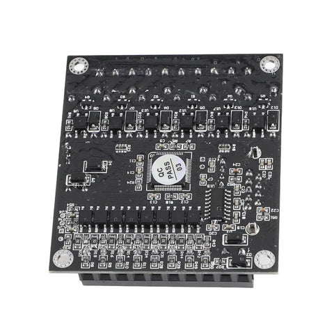 Top view of DC24V PLC Controller Kit With Relay Output For Industrial Automation FX1N 14MR Module, showcasing circuit details.