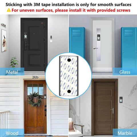 Anti Theft Doorbell Mount with Adjustable Angle for Video Doorbell installed on various door surfaces