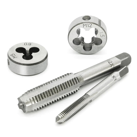 40 Piece Tap And Die Set For Metric Threads M3 To M12 With Coarse And Fine Types, Built From Durable GCr-15 Alloy Steel, Pro Grade Threading