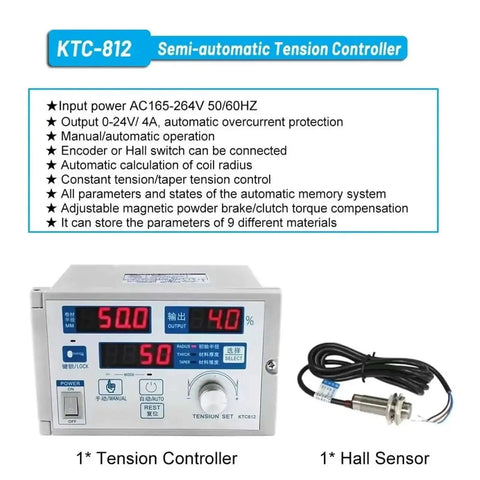 Micro Magnetic Powder Brake Tension Controller Kit With Powder Clutch And Particle Brake Adjustable Synergy for textile use