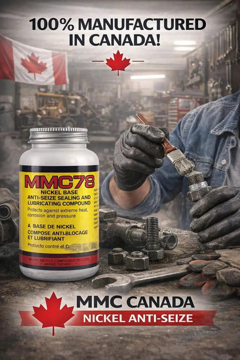Nickel Base Anti-Seize Lubricant Compound For High Temperature Up To 2500 F, Non-Hardening No-Drip Formula, 16 Oz shown with application brush